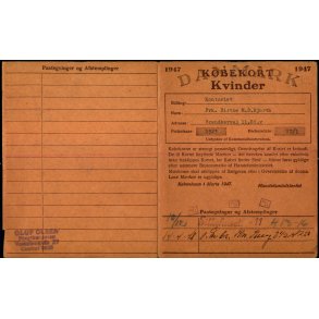 Kbekort - Kvinder med Ptegninger - 2 Verdenskrig