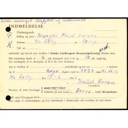 Efterporto - Tryksagskort fra Nstved  13 - 6 - 62