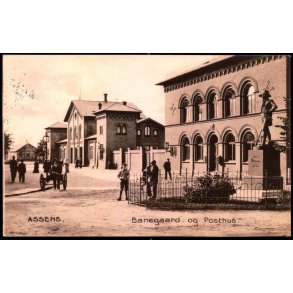 Assens - Banegaard og Posthus - Stender 13352 - Brugt