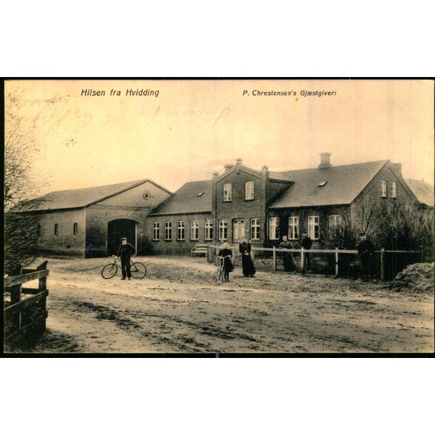 Hilsen fra Hvidding - P. Christensens Gj�stgiveri - A. Juul u/n - Brugt