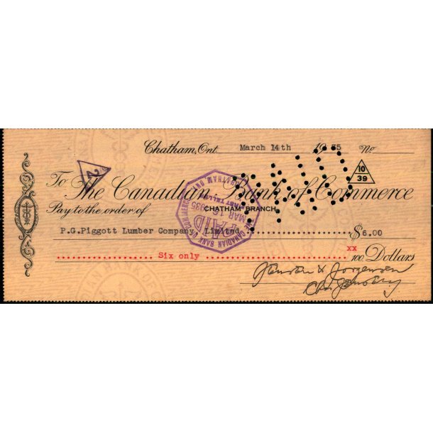 The Canadian Bank of Commerce 1935