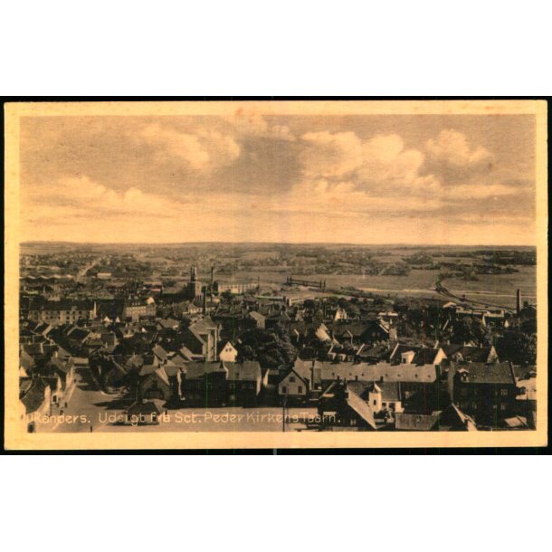 Randers - Udsigt fra Sct. Peder Kirkens Taarn - Randers Kiosk 321 - Brugt