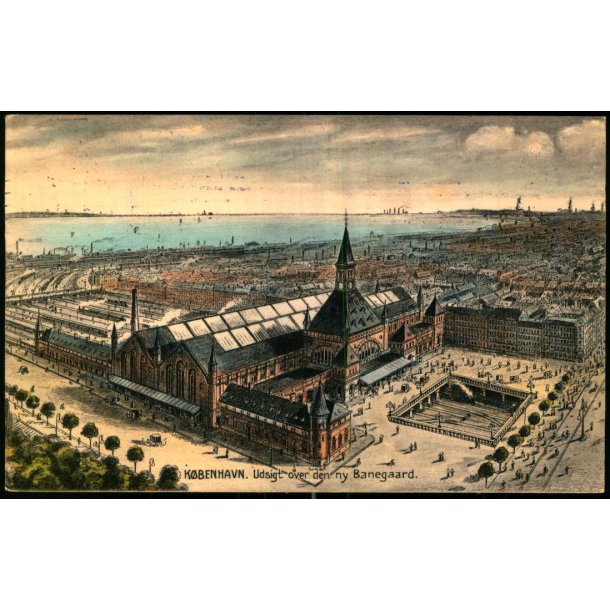 Kbenhavn -  Udsigt over den ny Banegaard - Stender 17554 - Brugt
