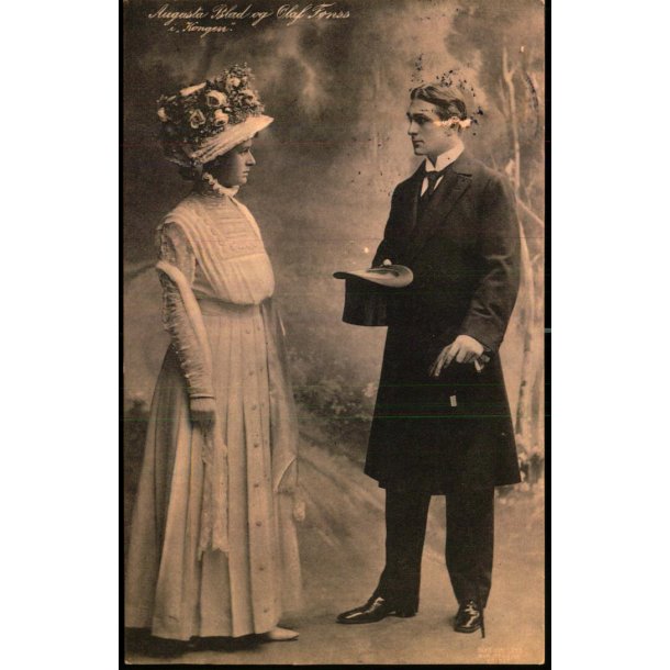 Augusta Blad og Olaf Fnss i Kongen - Alex Vincent 1898 - Brugt