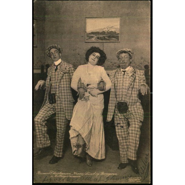 Rasmus Christiansen - Karen Lund og Berggren i Dollarprinsessen - Alex Vincent 1899 - Brugt