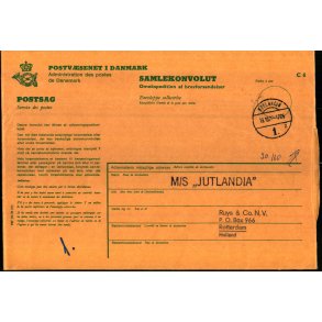 Samlekuvert - M/S Jutlandia 13 - 10 - 77 - Rotterdam - Holland