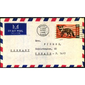 Luftpost Brev fra Kenya til Tyskland - 19 - 3 - ?