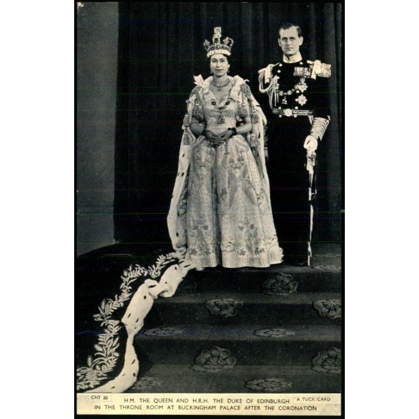 Coronation - Dronning Elizabeth  II - Prince Philip - Ubrugt