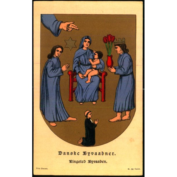 Danske Byvaabner - Ringsted Byvaaben - Fritz Benzen 50 - Ubrugt
