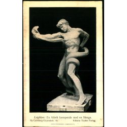 Ny Carlsberg Glyptotek 45  - Leighton : En Atleth kmpende med en Slange - Vilhelm Trydes Forlag u/n