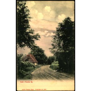 Gade i  Tisvilde  By - A.Jensen 2287 - Brugt