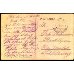 Feldtpost - 21 - 11- 16 - Til Nordschlesvig  - Forside : Galizische Scheunen