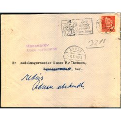  Brev til Brunsgade - her - 2 dec. 1957  - Retur ubekendt adresse - Kassebrev - Brugt