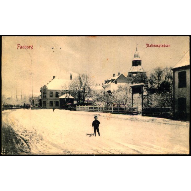 Faaborg - Stationspladsen - W.K.F. 749 - Brugt