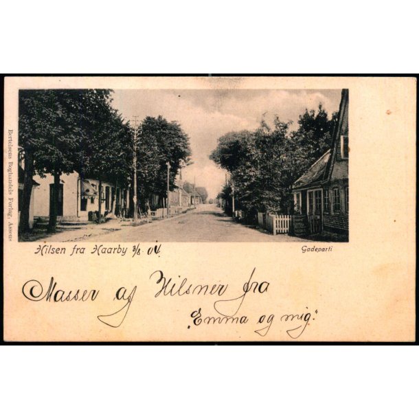 Hilsen fra Haarby - Gadeparti - Bertelsens Boghandels Forlag u/n - Brugt