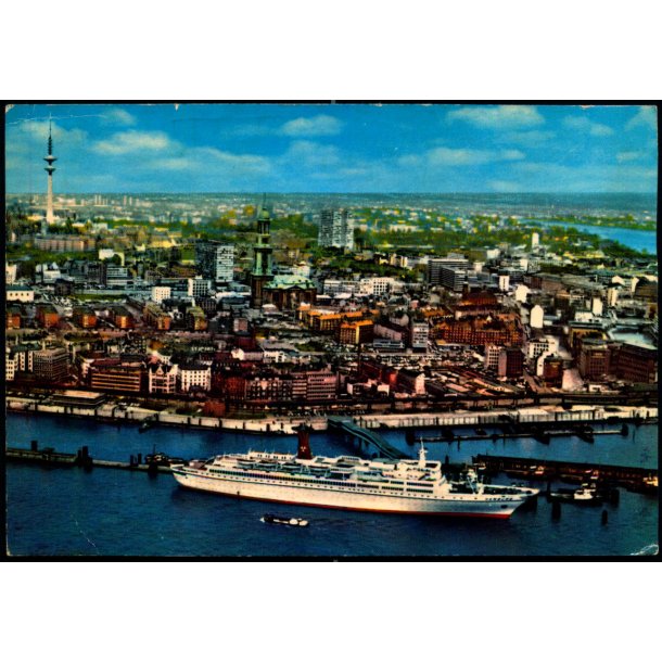 T.S. "HAMBURG"  - Blick auf Stadt - Kr&uuml;ber 920/212 - Brugt