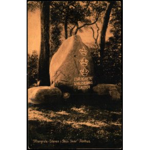 Margrete - Stenen i Riis Skov - Aarhus - J.J.N. 7595 - Ubrugt