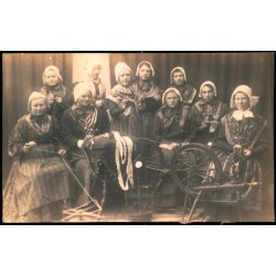 Spindekvinder - Fotokort u/n - Brugt