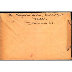 Censurbrev fra Tyskland  17 - 3 - 42 - Til Kgs.Lyngby - Frimrke defekt 1