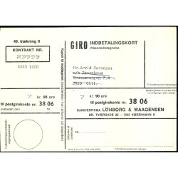 Postkvitering - Fornyelse til 49. trkning - Retur 27 - 11 - 71 -  Brugt