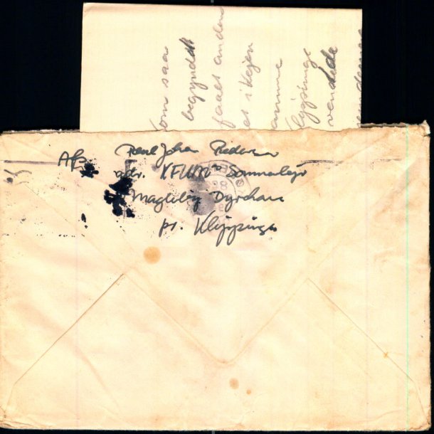 Brev med indhold (3 Ark) fra Vesterbros K.F.U.M. Sommerlejr 1944 - Magleby - Klippinge - Brugt