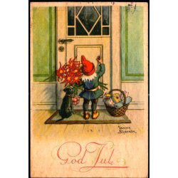 Jenny Nystrm - God Jul - Visitkortformat - A.Eliasson u/n - Brugt