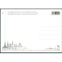 Dronning Margrethe - Prins Henrik - Kronprinseparret - Svanen 5F - 12x17 cm. - Ubrugt