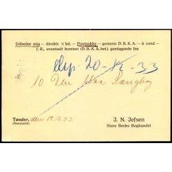 TNDER NORD (TNDER) p Postkort