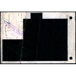 Banepakke DSB/.S.J.S.  - Flgeseddel - 10 - 10 - 78 - 3x5,00 Kr. - Stemplet