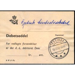 Efterporto - Debetseddel 6,20  -  Trustrup 19 - 11 - 83