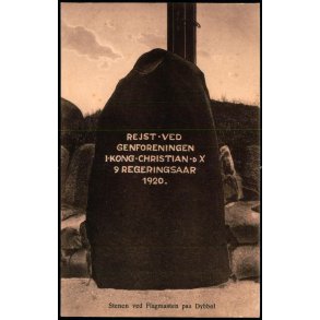 Stenen ved Flagmasten paa Dybb�l - Chr. Qvist  72 - Ubrugt