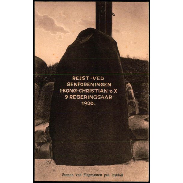 Stenen ved Flagmasten paa Dybb�l - Chr. Qvist  72 - Ubrugt