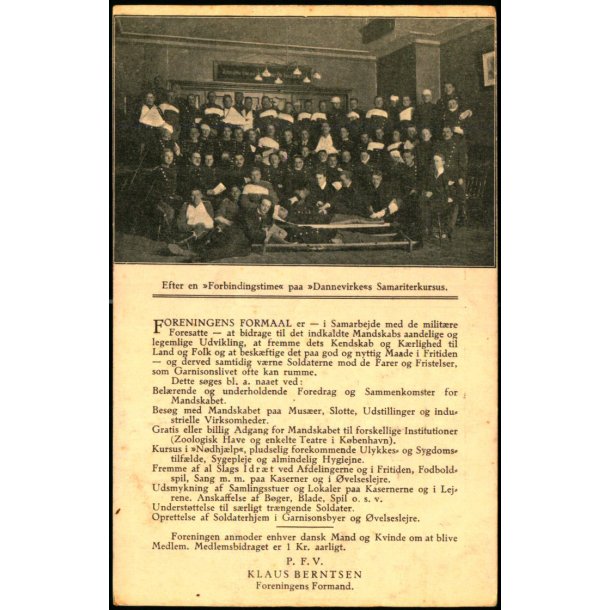 Efter en "Forbildingstime" paa "Dannevirkes" Samariterkursus. - Dannevirke u/n