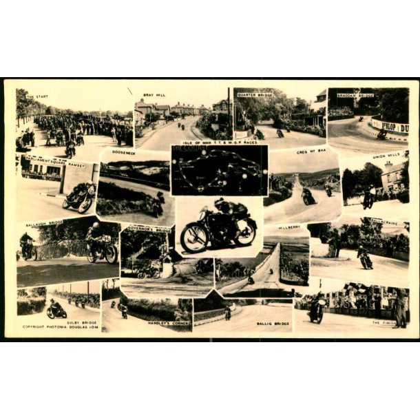 Isle of Man - T.T. &amp; Grand Prix Motor Cycle Racing - Photonia u/n - Ubrugt