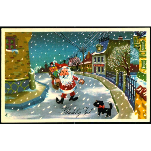 K.V. Larsen - Gldelig Jul - Rudolf Olsen u/n - Brugt