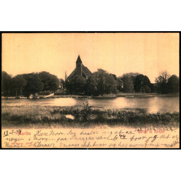 Maribo - Udsigt til Kirken - C. St. 1780 - Brugt