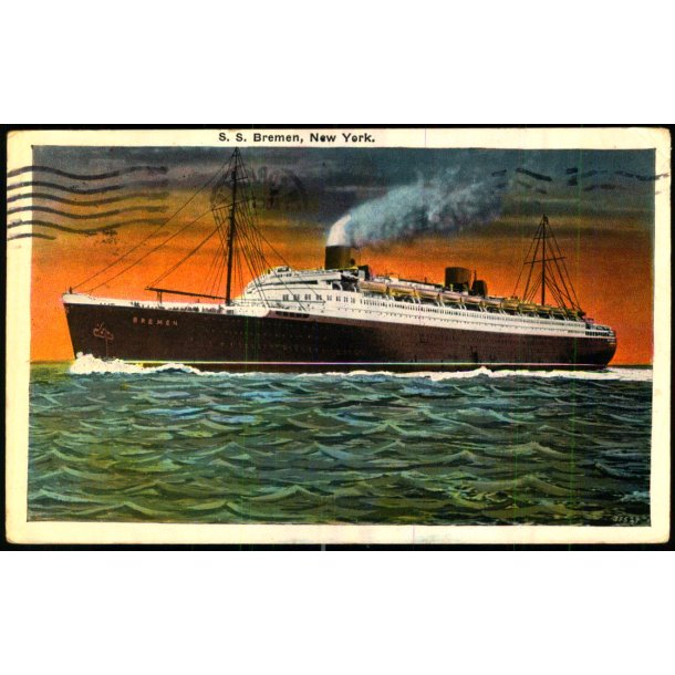 S.S. Bremen - u/n - Brugt - Svagt Hjrne !