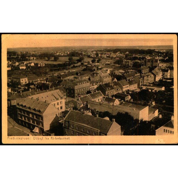 Frederikshavn - Udsigt fra Kirketaarnet - H.W. Jensen u/n - Brugt