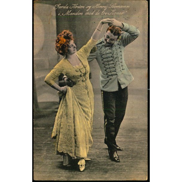 Gerda Krum og Henry Seemann i Manden med de tre Koner  - Alex Vincent 1707 - Brugt