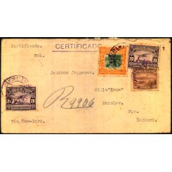 Luftpost Rekommanderet Brev fra Ecuador til Danmark - 16 - 3 - 35