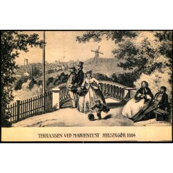 Terrassen ved Marienlyst Helsing�r 1864 - K. Nielsen u/n - Ubrugt
