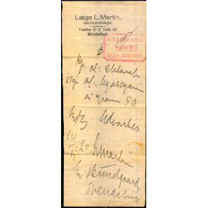 Recept - L. Martin - Middelfarts Apothek - 14 - 5 - 1927