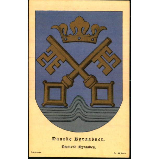 Danske Byvaabner - Nstved Byvaaben - Fritz Benzen 43 - Ubrugt