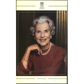 Dronning Ingrid - Billede  30x18 cm.