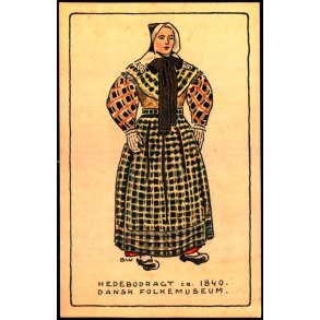 BW - Hedebodragt ca. 1840 - Dansk Folkemuseum - Alfred Jocobsen 40 - Ubrugt
