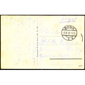 Tysk Feldpostkort - Bonn  5 - 9- 40