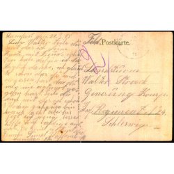 Feldtpostkarte - 22 - 3- 18 - Til Schlesvig  - Forside : Elsassiske