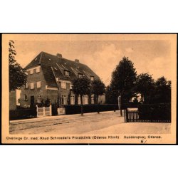 Odense - Overl�ge Dr. Med. Knud Schroeder`s Privetklinit - Hunderupvej - Odense - Chr. Pedersens 20 