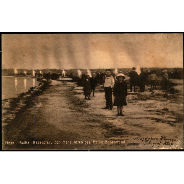 Nex - Balka Badehotel - Sct. Hans Aften paa Balka Badestrand - Christian Svendsen 72 - Ubrugt