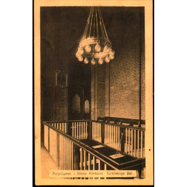 Pulpituret i Anna Kirkens forelbige del - Bethestas Bogh. 1